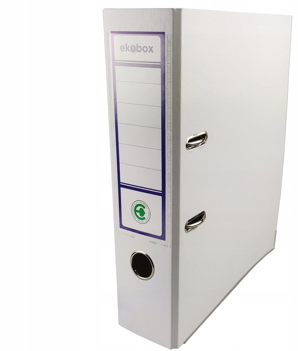 A4 Ringband Segregator PP EKOBOX 80mm Wit - Dik & Breed Kantoor