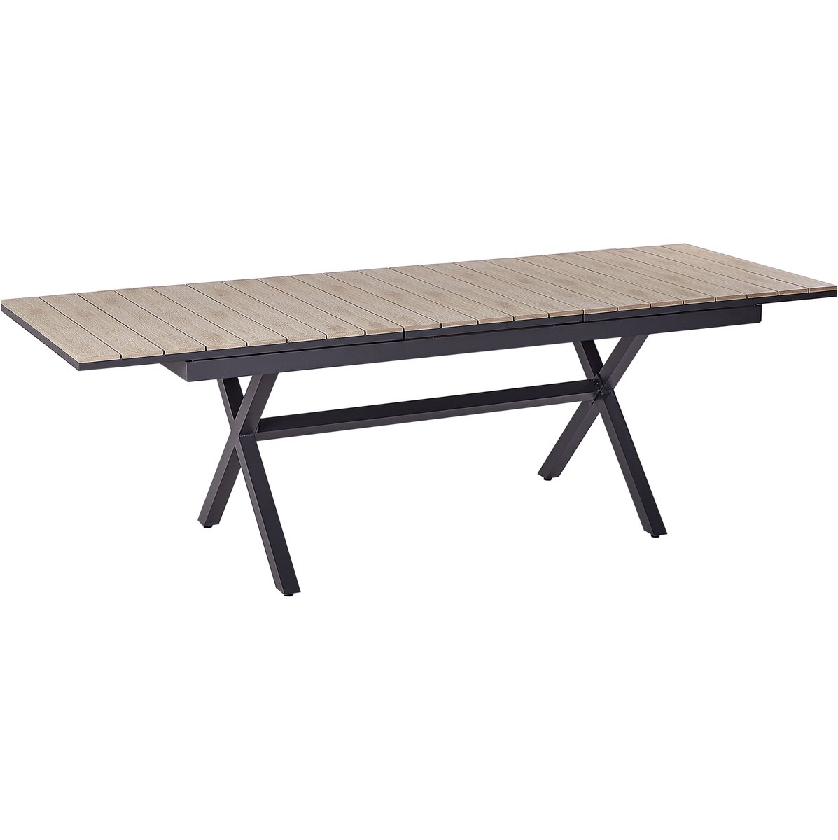 FANES - Tafel uitschuifbaar - Grafietgrijs - 184/244 x 90 - Aluminium