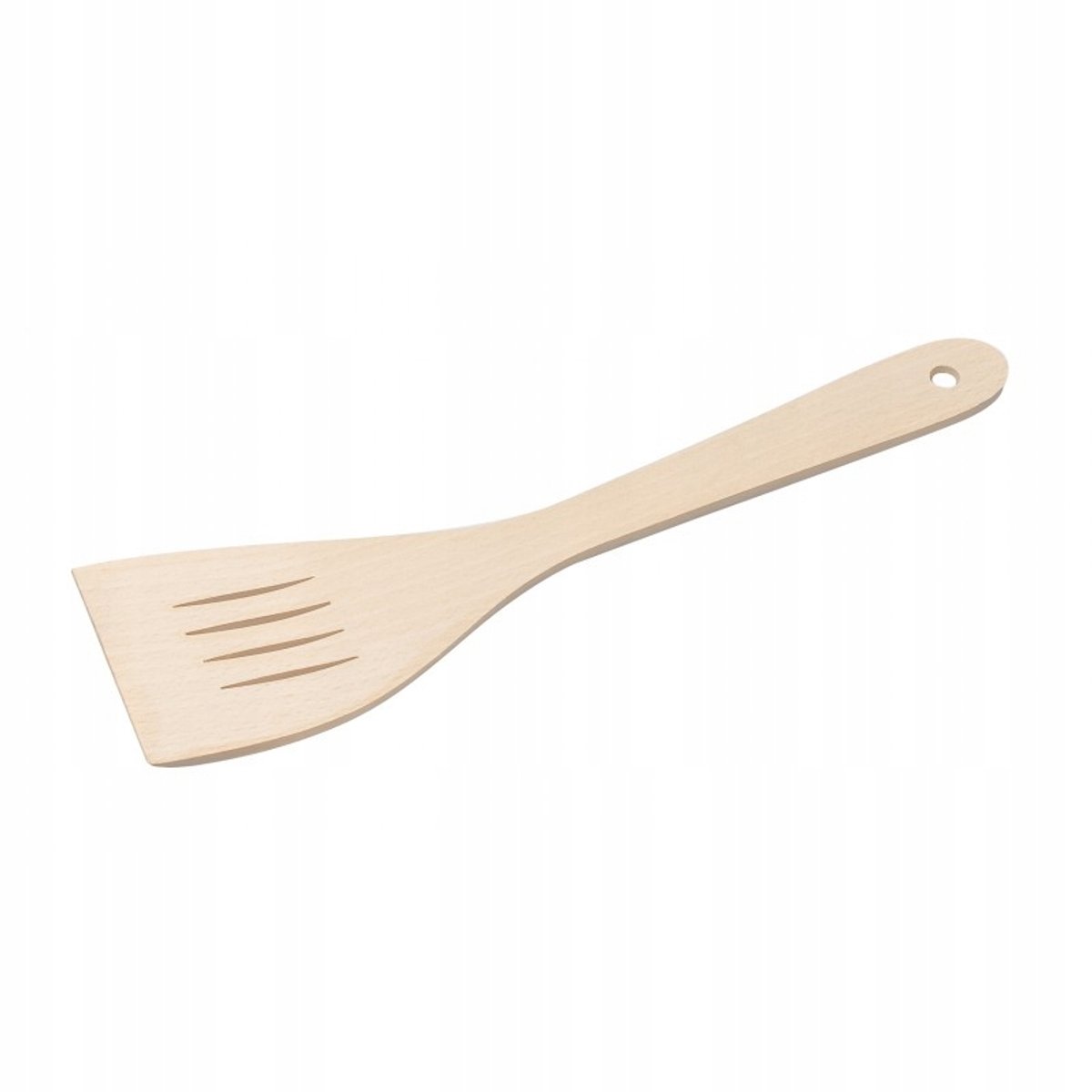 Houten Spatel met Opening, Gebogen, 31 cm