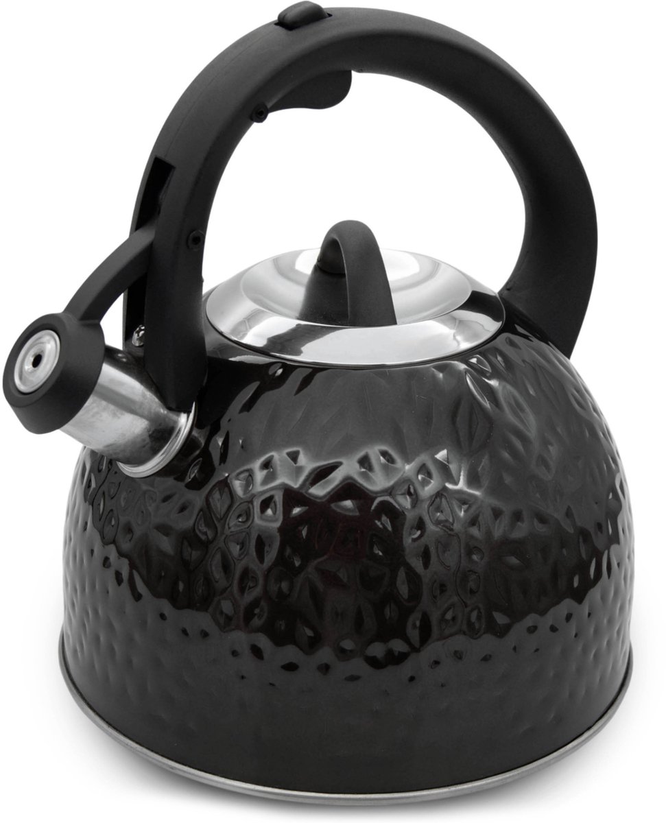 Meyerhoff fluitketel 3L – RVS inductie fluitketel – Zwart – Modern en elegant design