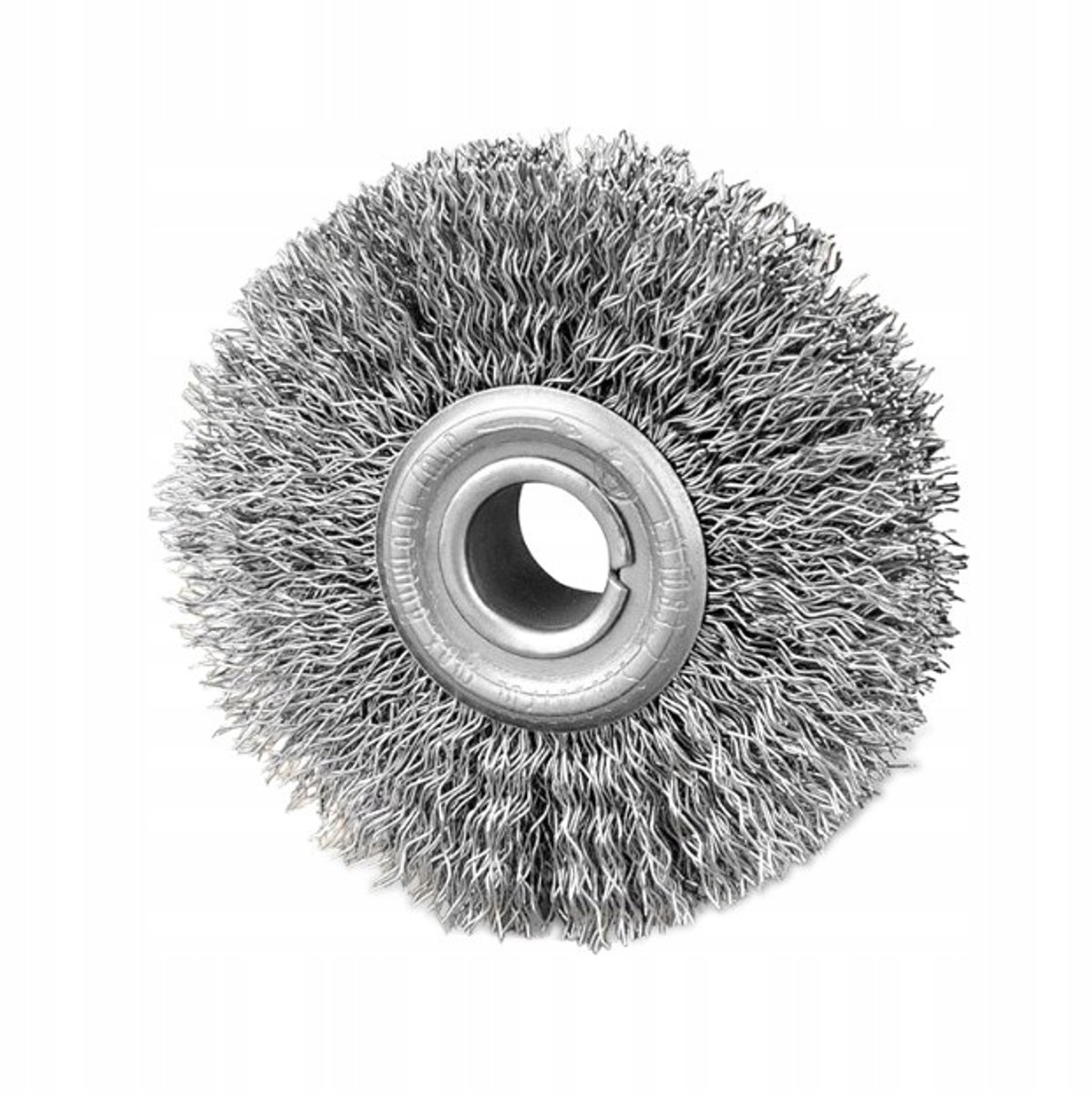 Stalen Schijfborstel 70mm, 12mm Boring, Golfdraad