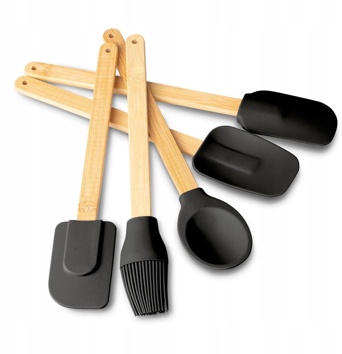 Tadar Silico Case Keukengerei Set (5 Stuks) - Zwart