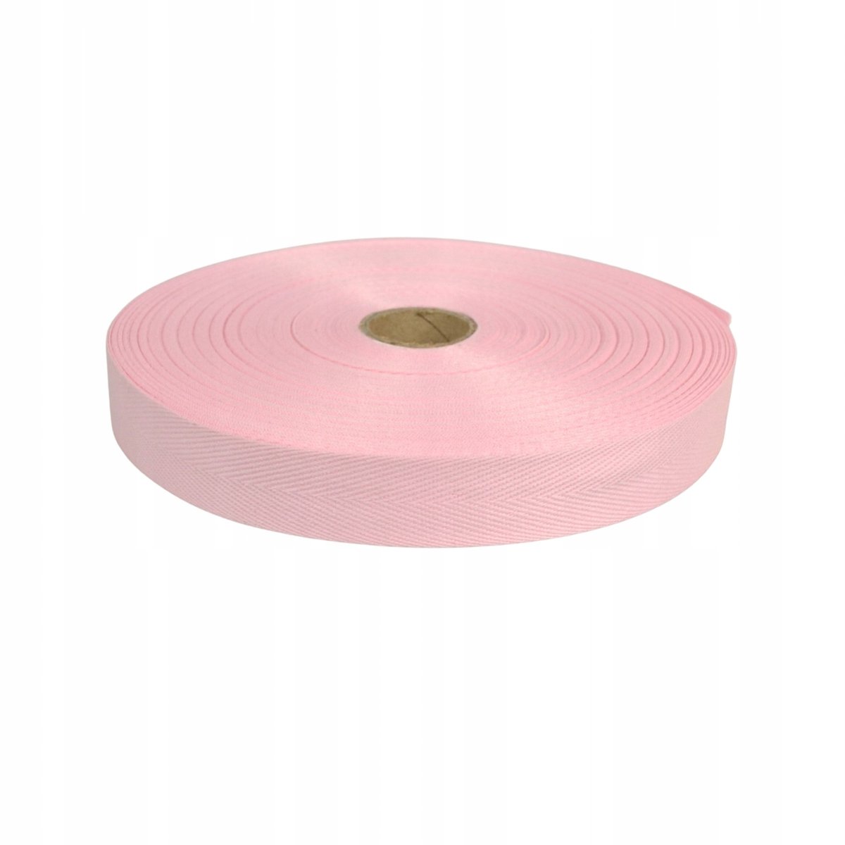 Ariadna Jodełka Band 15 mm 50 m rol - Roze katoenpolyester