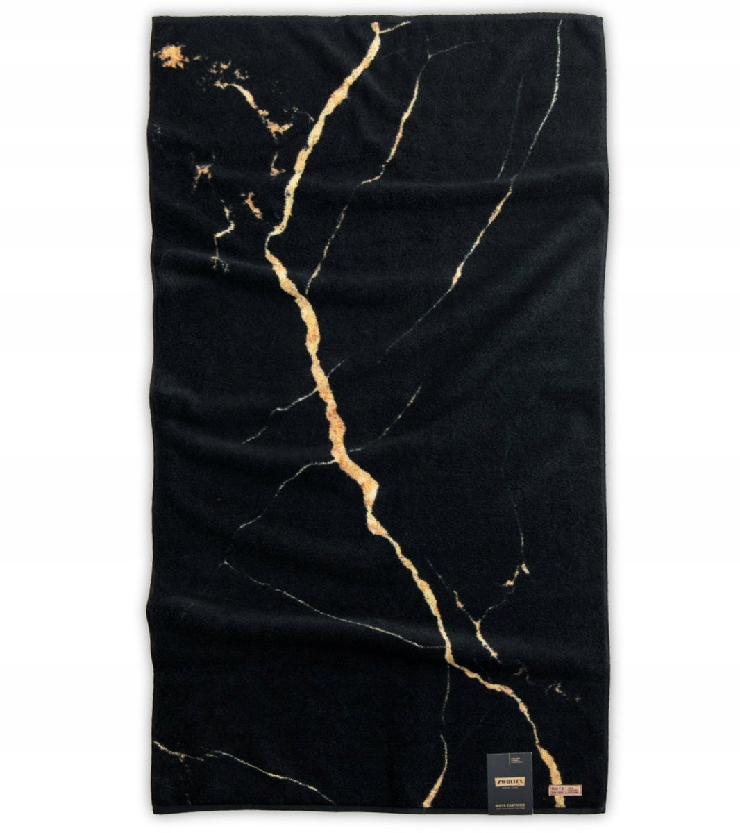 Zwoltex Carrara Goud Handdoek 70x140cm - Exclusief Premium Design