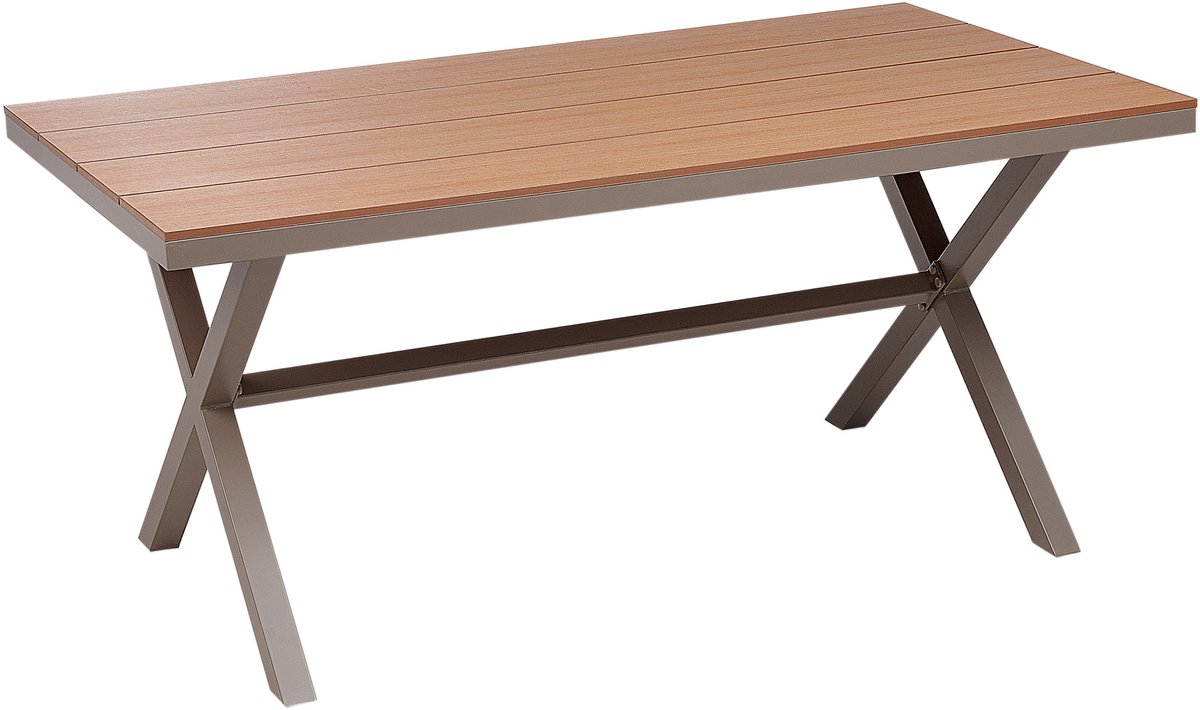 TIANO - Tuintafel - Taupe - Aluminium