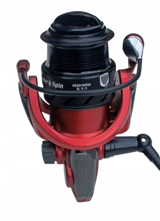 Merkloos Visrol 3000 Spinning & Feeder met 2 metalen spoelen — afbeelding 2