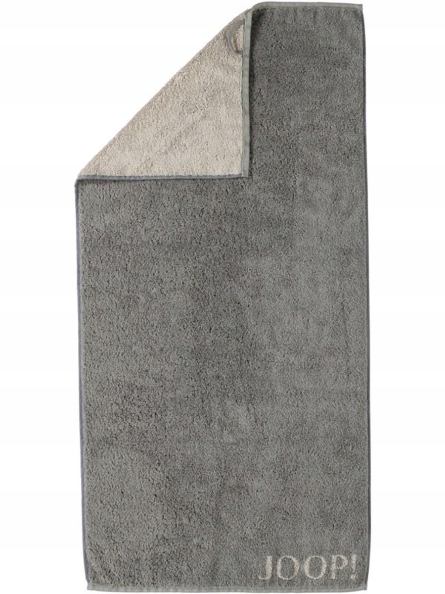 JOOP! Badhanddoek 80x150 cm Dubbelzijdig Katoen Grijs/Beige