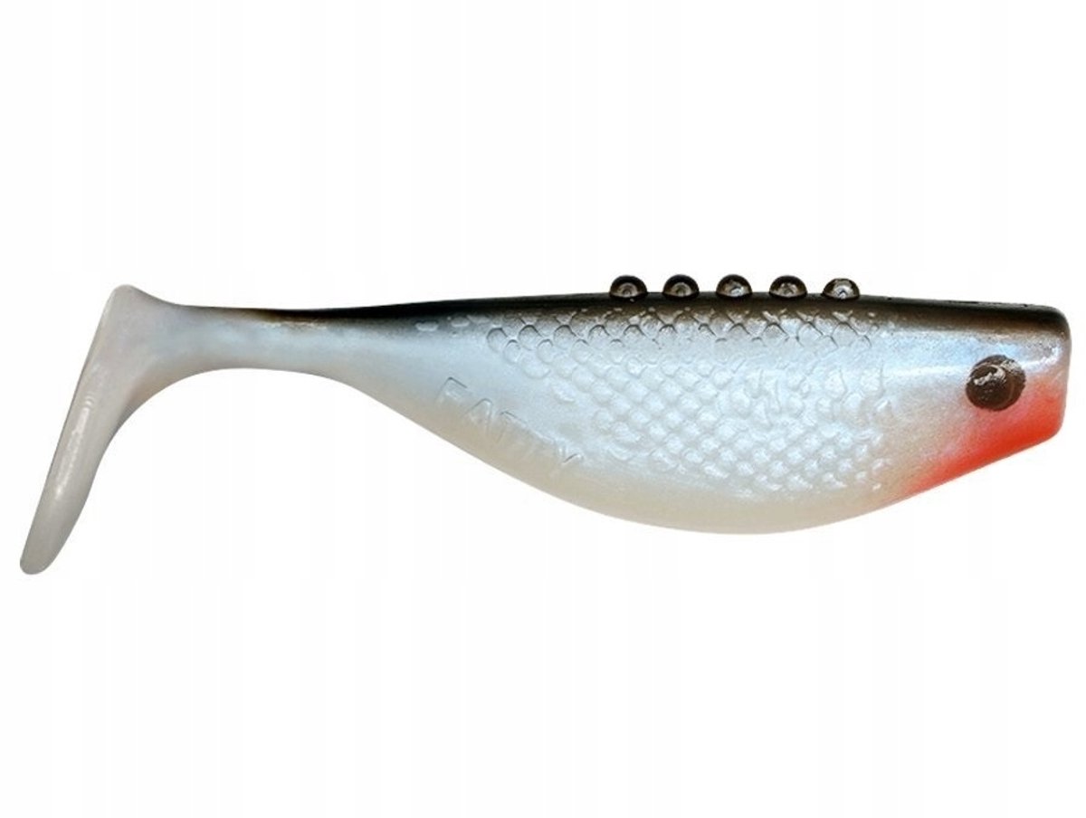 Dragon Fatty 10cm Gummi Kunstaas - Pearl BS Black