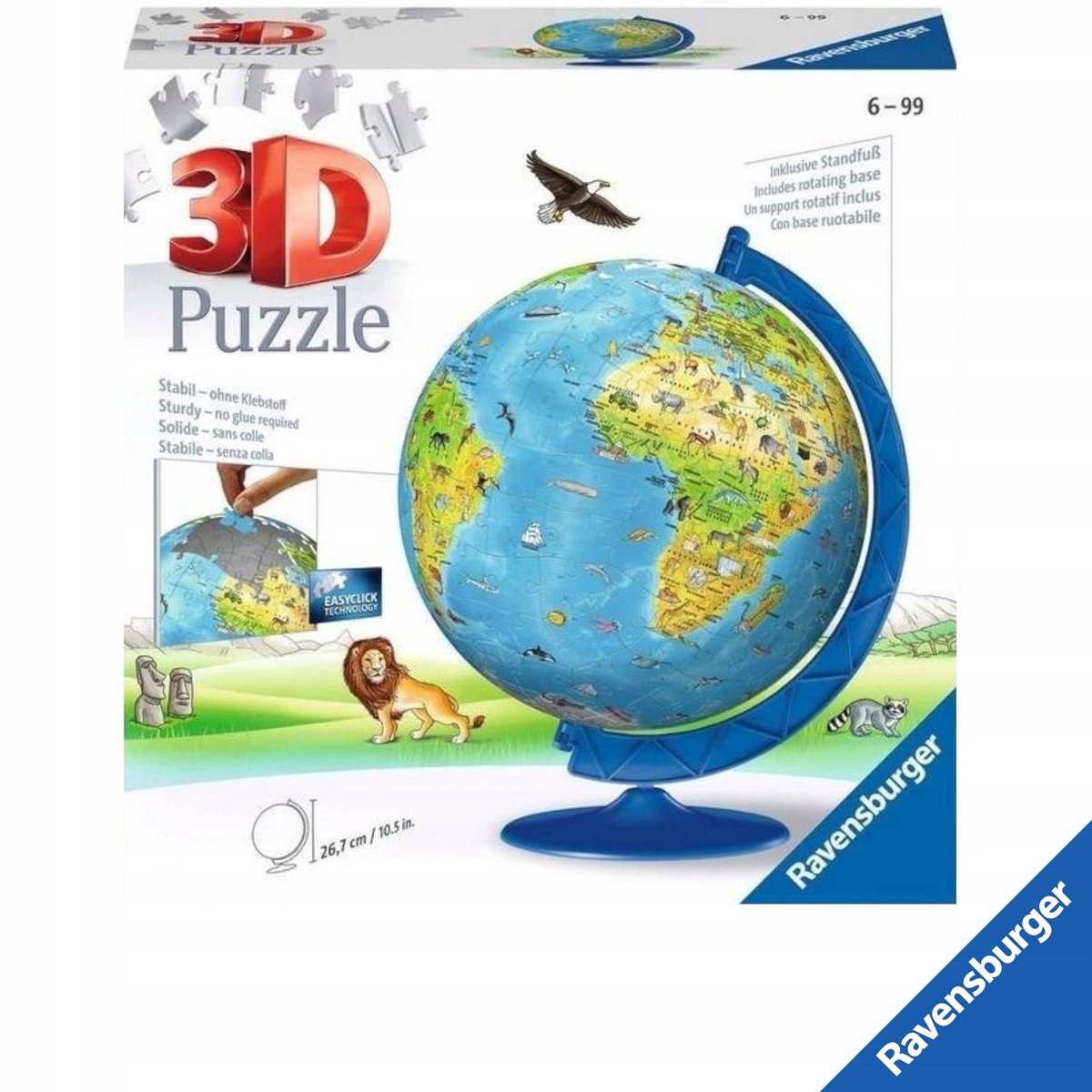 Ravensburger 3D Bowl Globe-puzzel - 180 stukjes