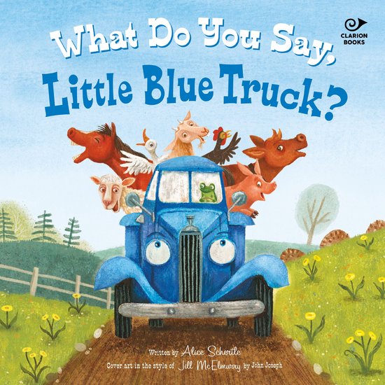 What Do You Say, Little Blue Truck? Sound Book - cover