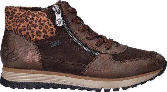 Bottes à lacets Rieker en synthétique marron - Taille 37
