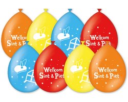 LUQ – Sinterklaas Latexballonnen – Set van 8 ballonnen – Feestelijke Sinterklaas Decor voor Huis, School & Pakjesavond