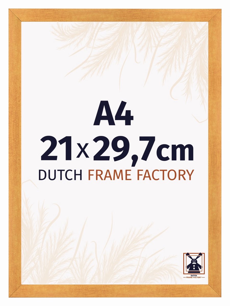 Dutch Frame Factory Fotolijst A4 21x29,7 cm - MDF - Oranje - Praag