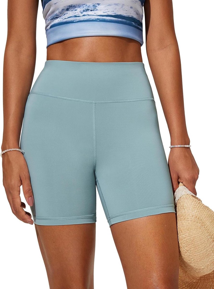 Allecto Plus - Zwembroek Dames Hoge Taille Buikcontrole Sport Strand Water Korte Broek