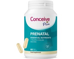 Conceive Plus Prenatale Vitaminen met Foliumzuur, Choline, IJzer & DHA – Ondersteuning voor Zwangerschap en Voorbereiding