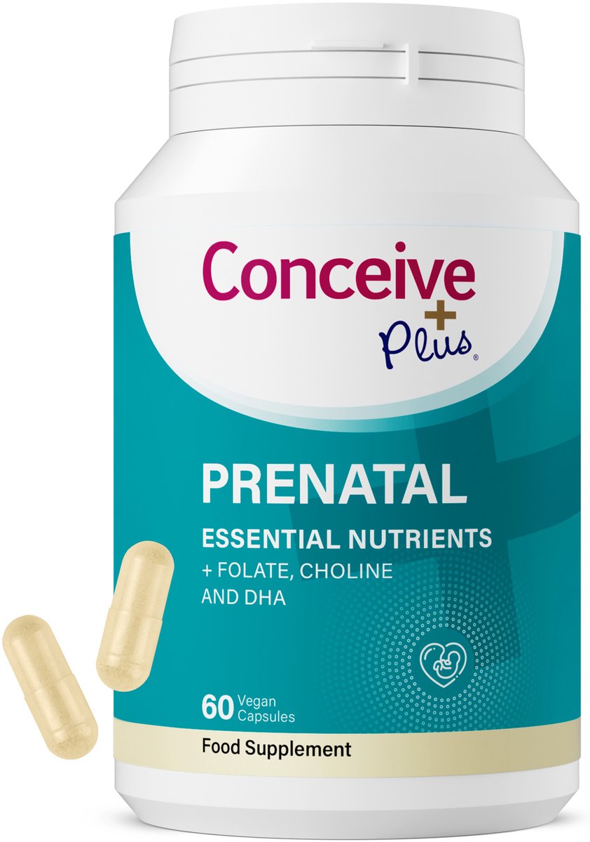 Conceive Plus Prenatale Vitaminen met Foliumzuur, Choline, IJzer & DHA – Ondersteuning voor Zwangerschap en Voorbereiding
