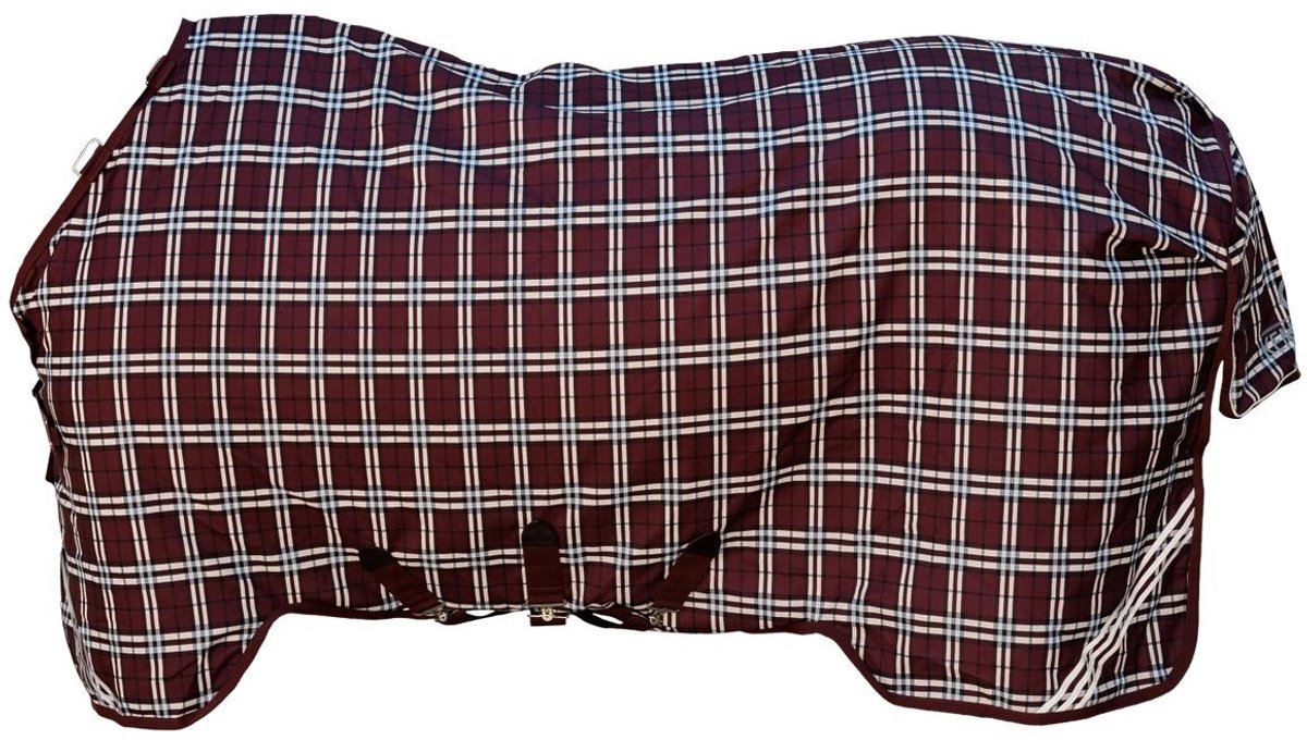 Kentucky Horsewear - Winterdeken All weather waterdicht comfort bordeaux check printing 160-7'0 200 g