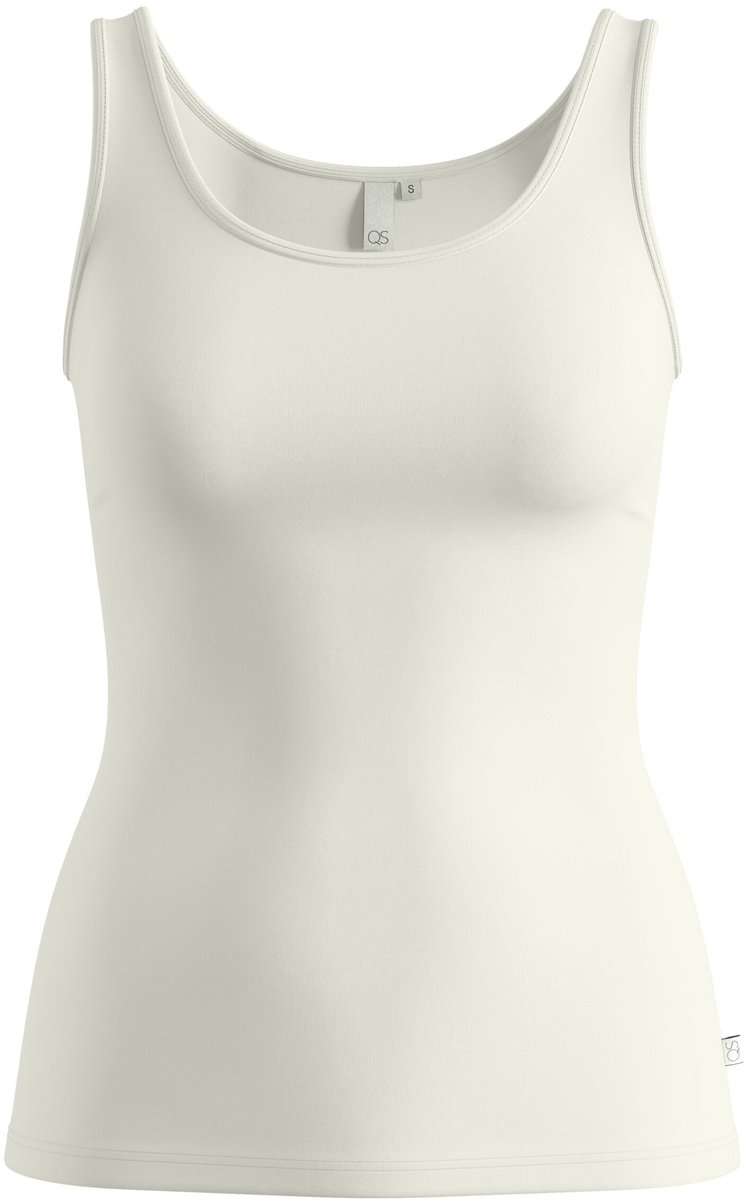 Q/S designed by - Dames t-shirt - Maat XS - Vrouwen - Bruin - katoen
