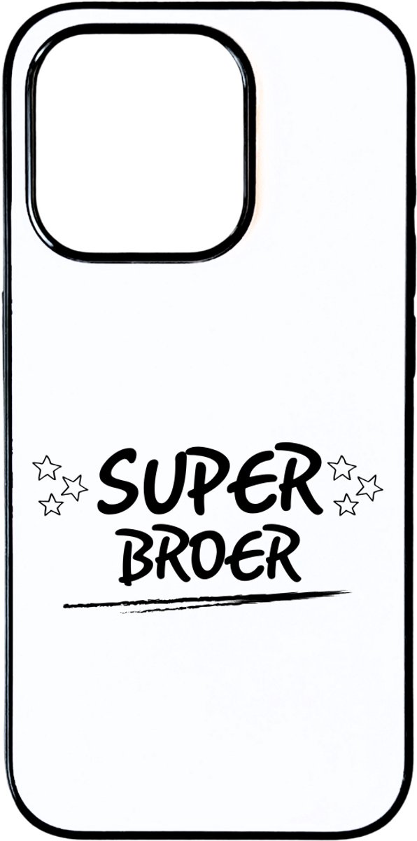 Hacebo® - Super broer telefoonhoesje - Broer - je broer - telefoonhoesjes - verjaardagscadeau - cadeau voor broer - gift - kado - hoesje geschikt voor iPhone 15 Pro