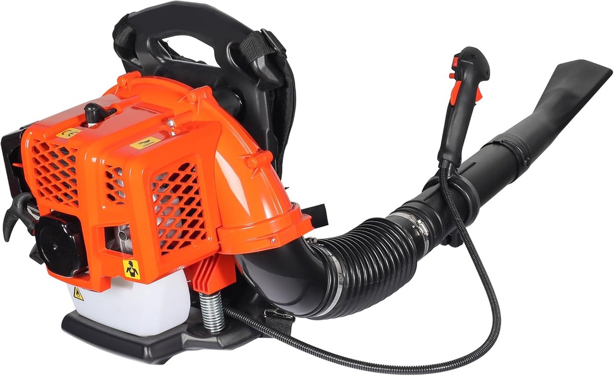 Krachtige rugbladblazer op benzine voor bladeren en tuinafval
