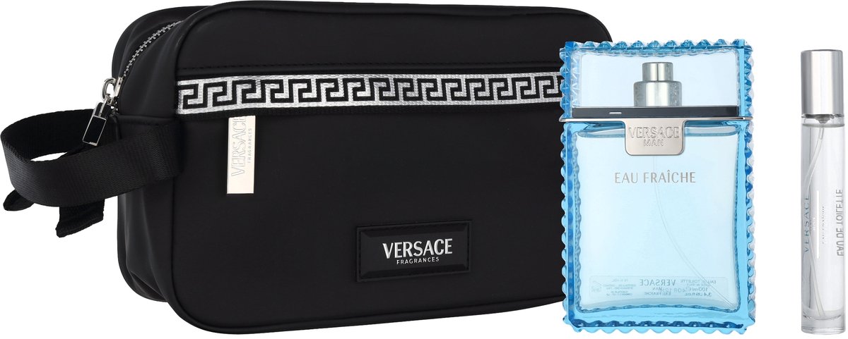 Versace Man Eau Fraiche 100 ml + 10 ml + toilettas geschenkset