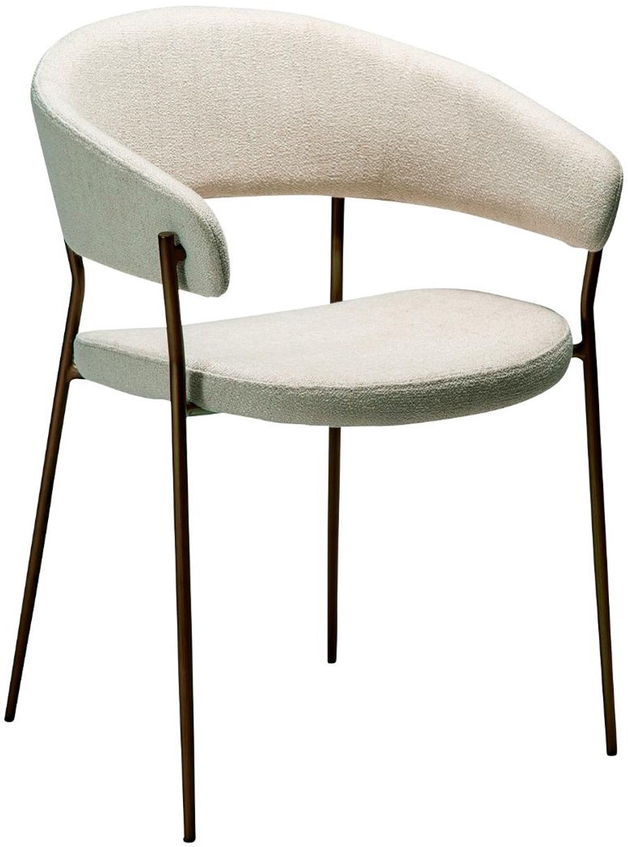 Reboot Dan-Form eetkamerstoel met armleuningen beige.