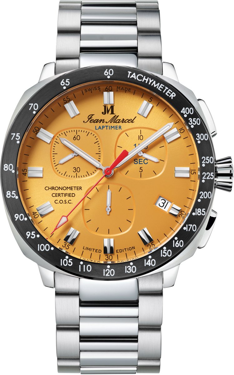 Jean Marcel Herren Armbanduhr Edelstahl Glänzend 23cm