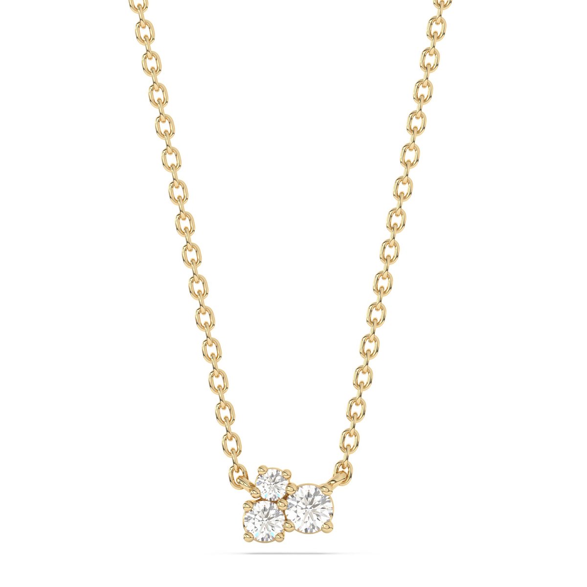 Diam Addict Halskette 585 Gelbgold mit im Labor gezüchteten Diamanten