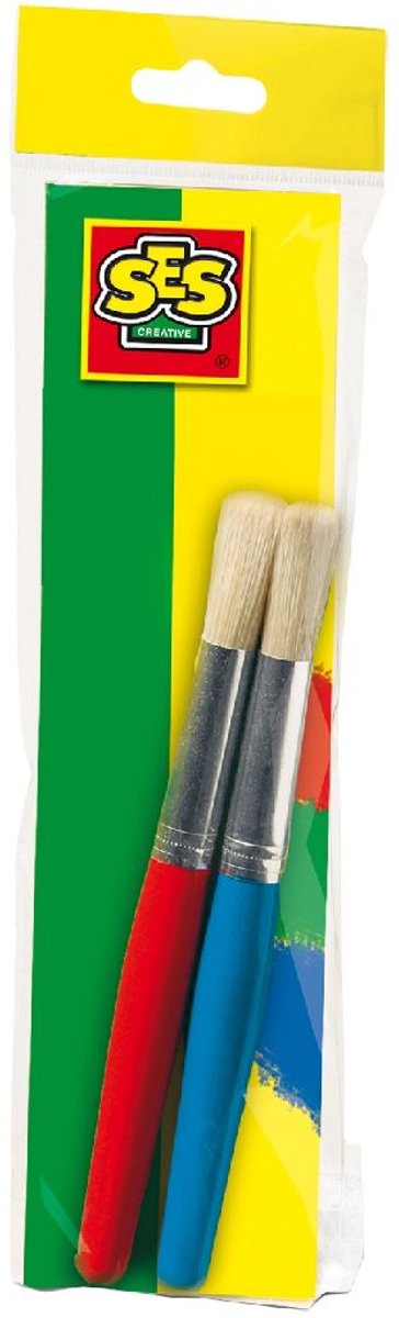 SES Creatieve Ronde Borstelset - 2 stuks, Groot