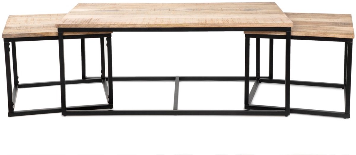 HOMLA - Stolen Set - Minimalistisch Metalen en Houten Ontwerp