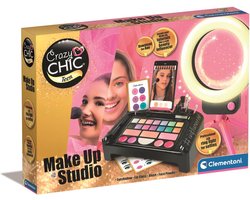 Clementoni Crazy Chic - Make Up Studio - Make Up Set voor Kinderen - met LED Ringlamp - Vanaf 10 jaar