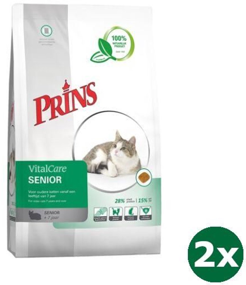 Prins Prins cat vital care senior kattenvoer 2x 10 kg