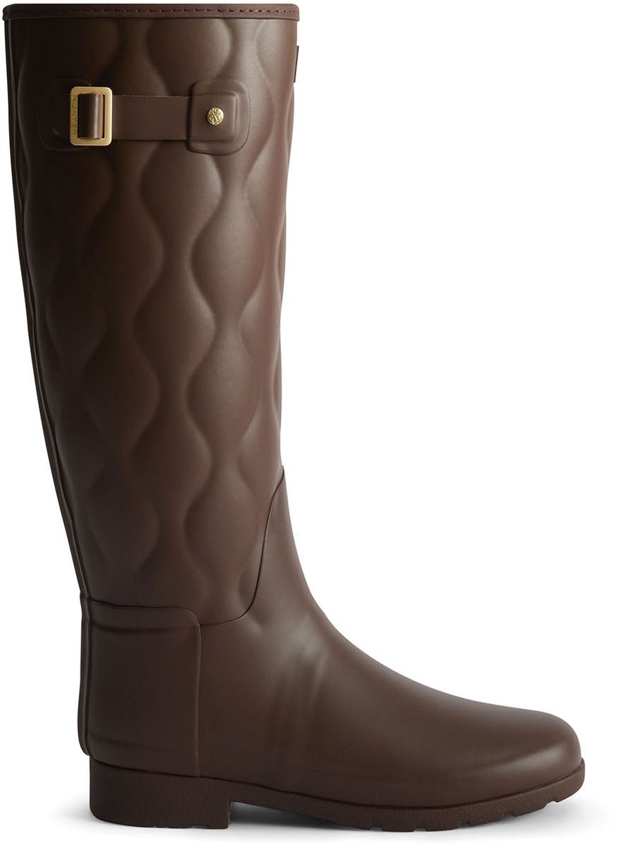 Hunter - Original Refined Tall Onion Quilt - Dames - Regenlaarzen Waterdicht - Bruin