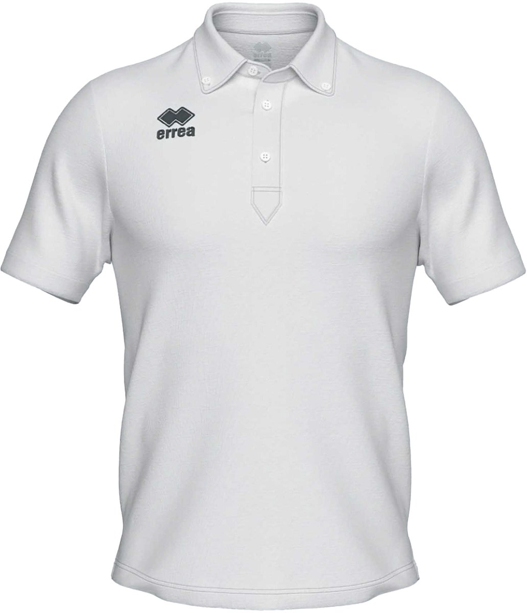 Errea Polo Class Mc Jr Wit - Sportswear - Kinderen