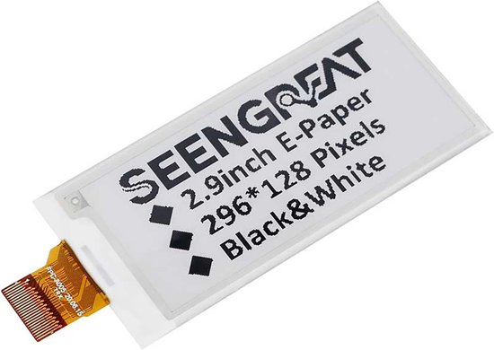 E-paper display 2,9 inch – Monochroom e-inkt-scherm voor Raspberry Pi ...