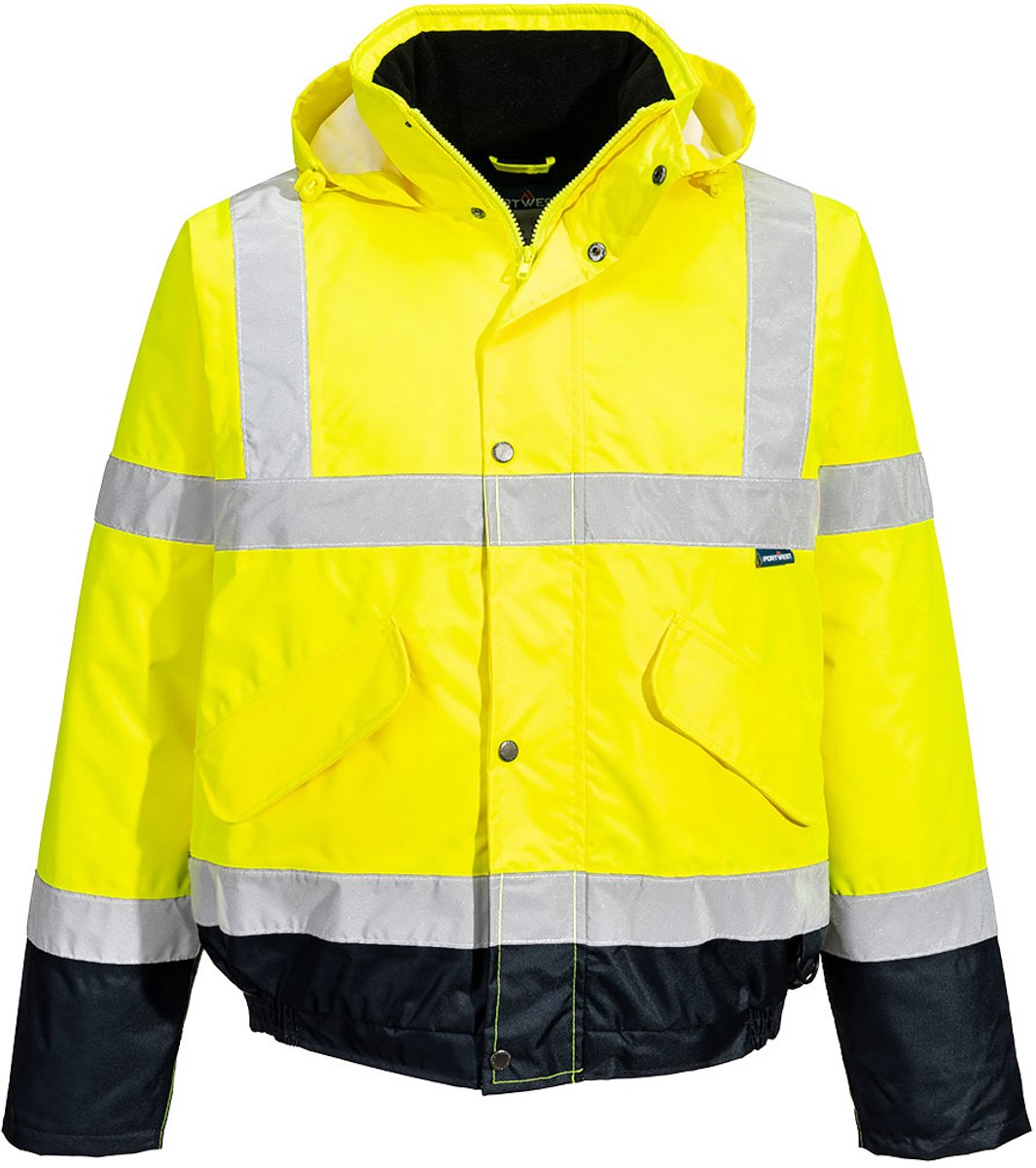 Portwest Hi-Vis tweekleuren bomberjack S266 /Marine Geel