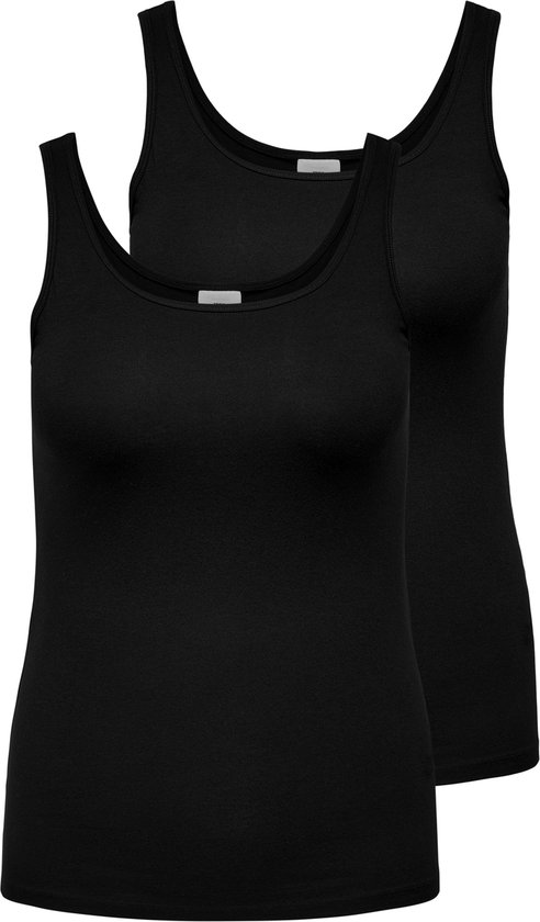 ONLY CARMAKOMA CARTIME TANK TOP 2 PACK NP Débardeur Femme - Taille S-42/ 44