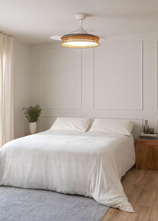 CREATE / WINDCAL DC/Ventilateur de plafond avec télecoande, Niquel
