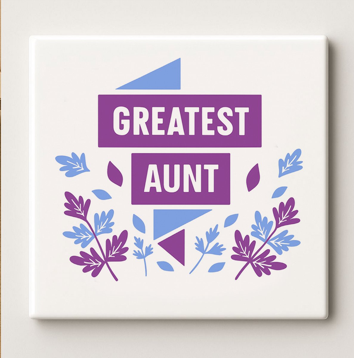 Beste Tante Keramische Tegel – 15x15cm Bedanktegel Cadeau voor de Liefste Tante, Perfect v