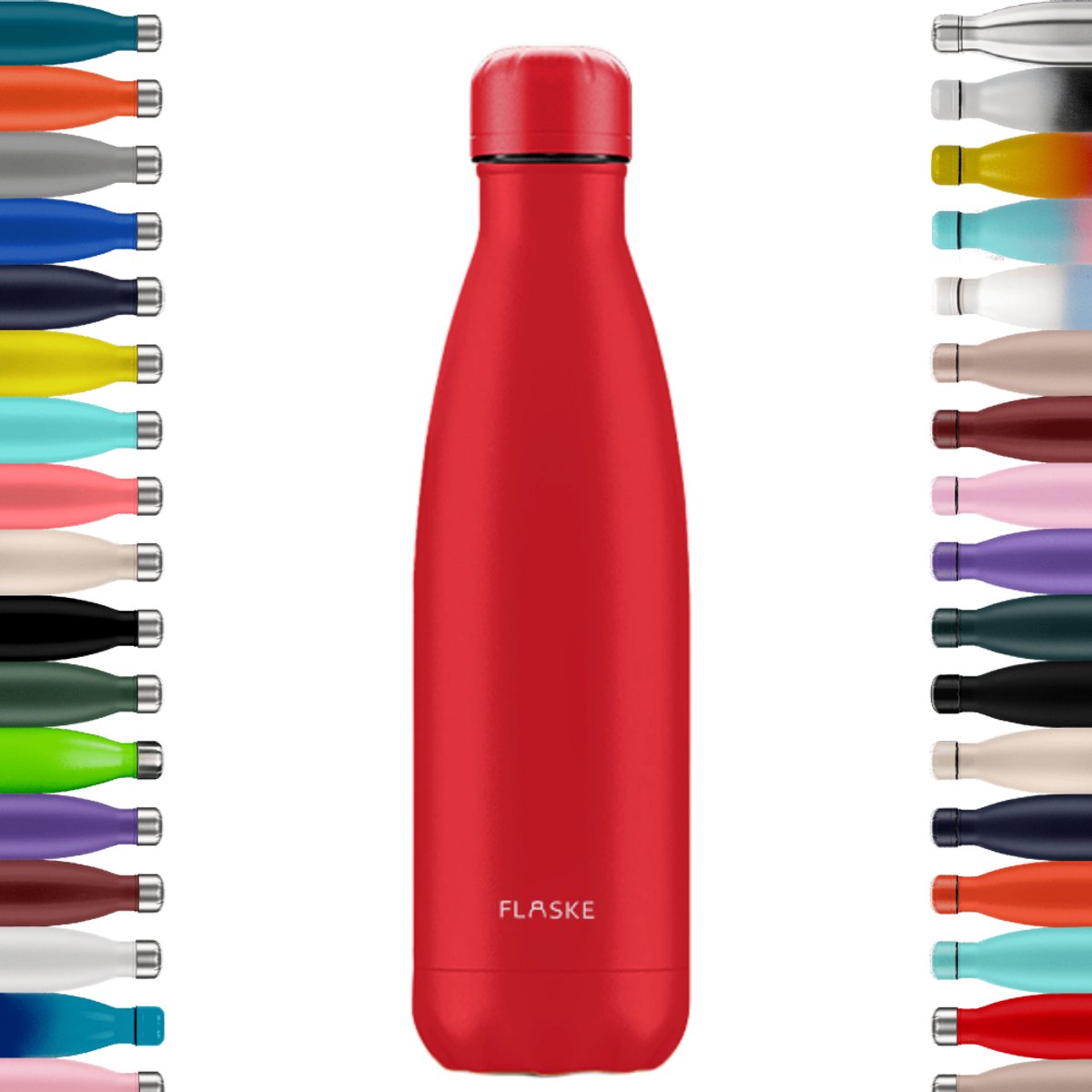 FLASKE Original Match 500ML - Chilly - RVS Drinkfles van 500ML - Geschikt als waterfles, thermosfles en thermoskan