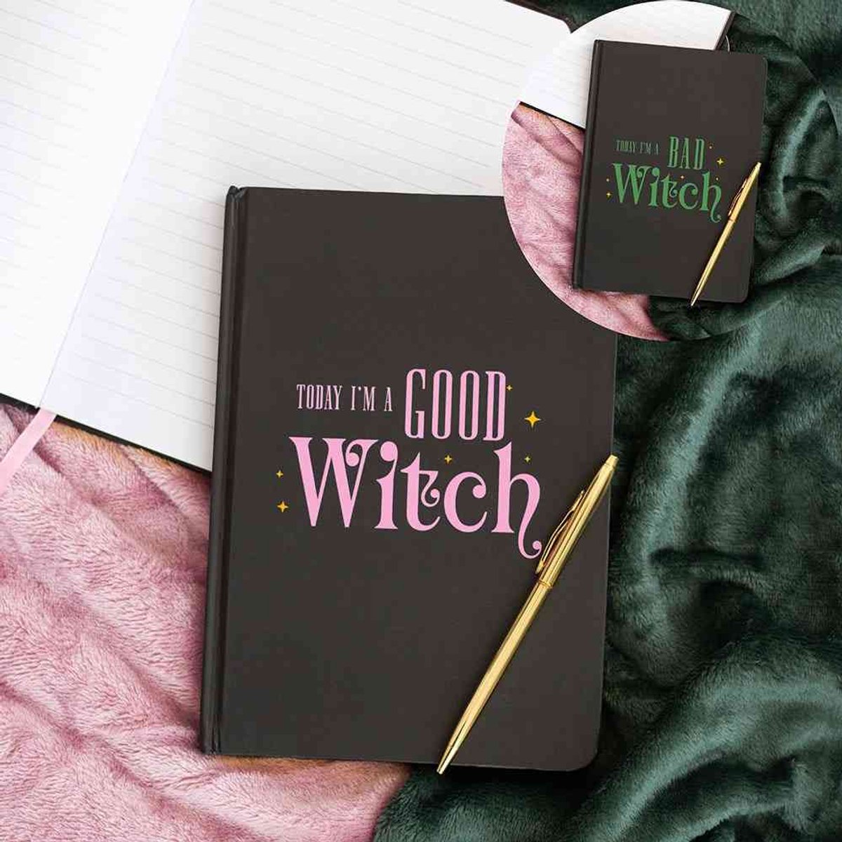 Something Different - Good Witch Bad Witch A5 Reversible Notitieboek - ZONDER PEN
