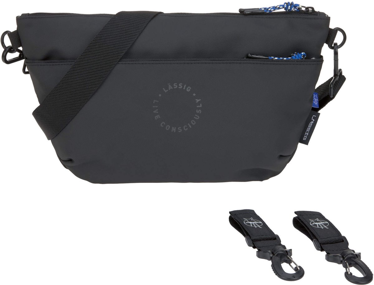 Lässig Schoudertas Gordeltas Green Label Buggy Bum Bag Black Zwart