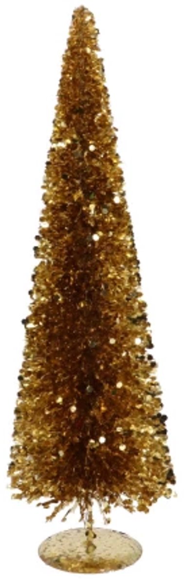 Daan Kromhout – Kerstboom – Decoratieve Kerstboom – Goud– Met Pailletten – 17x50cm