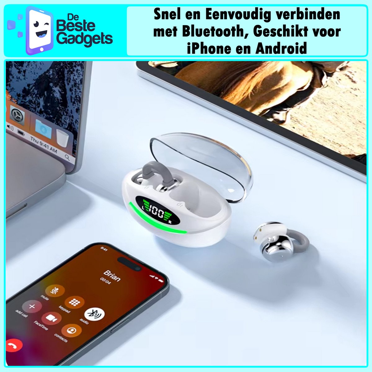 De Beste Gadgets OpenClip – Botgeleiding oordopjes met oorclip thumbnail 4