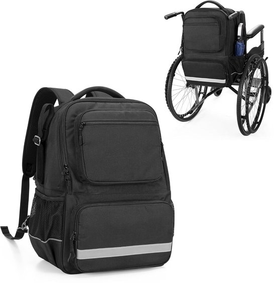 Rolstoelrugzak - Universele rolstoeltas met isolatie - 1 stuk