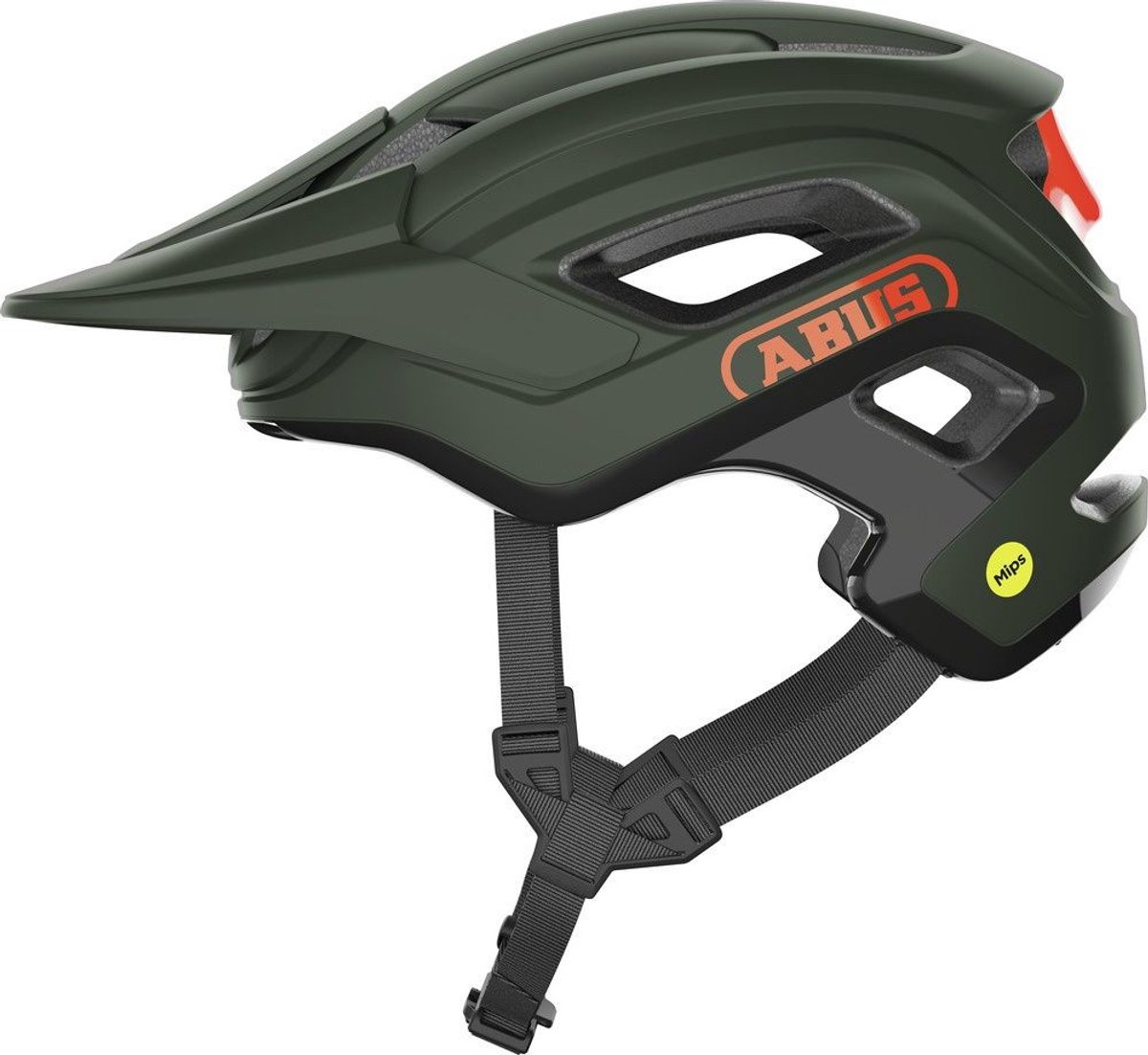 ABUS Fietshelm cliffhanger mips pine green m - 54-58 cm - groen - geschikt voor gebruik op mountainbikes - 350 g m afbeelding