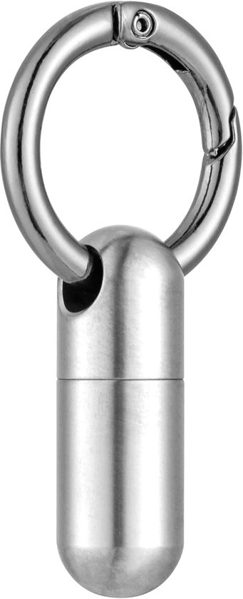 Boîte de rangement portable en titane avec porte-clés – Petite boîte de rangement portable étanche avec mousqueton – Mini boîte de rangement de haute qualité