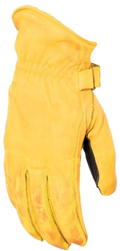 Rusty Stitches Motorrad Handschuhe Gloves Johnny 68333 Yellow/Black-4XL