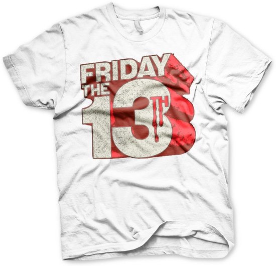 Friday the 13th Block Logo Big Tall T-Shirt WB-1-F13TH002-H63-15 White ...
