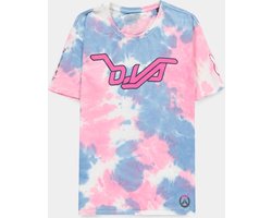 Overwatch - D.Va Tie Dye Dames T-shirt - XL - Multicolours